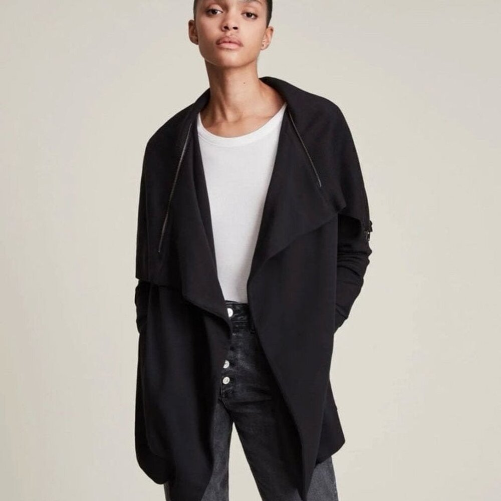 AllSaints Dahlia Draped Cardigan- X-Small